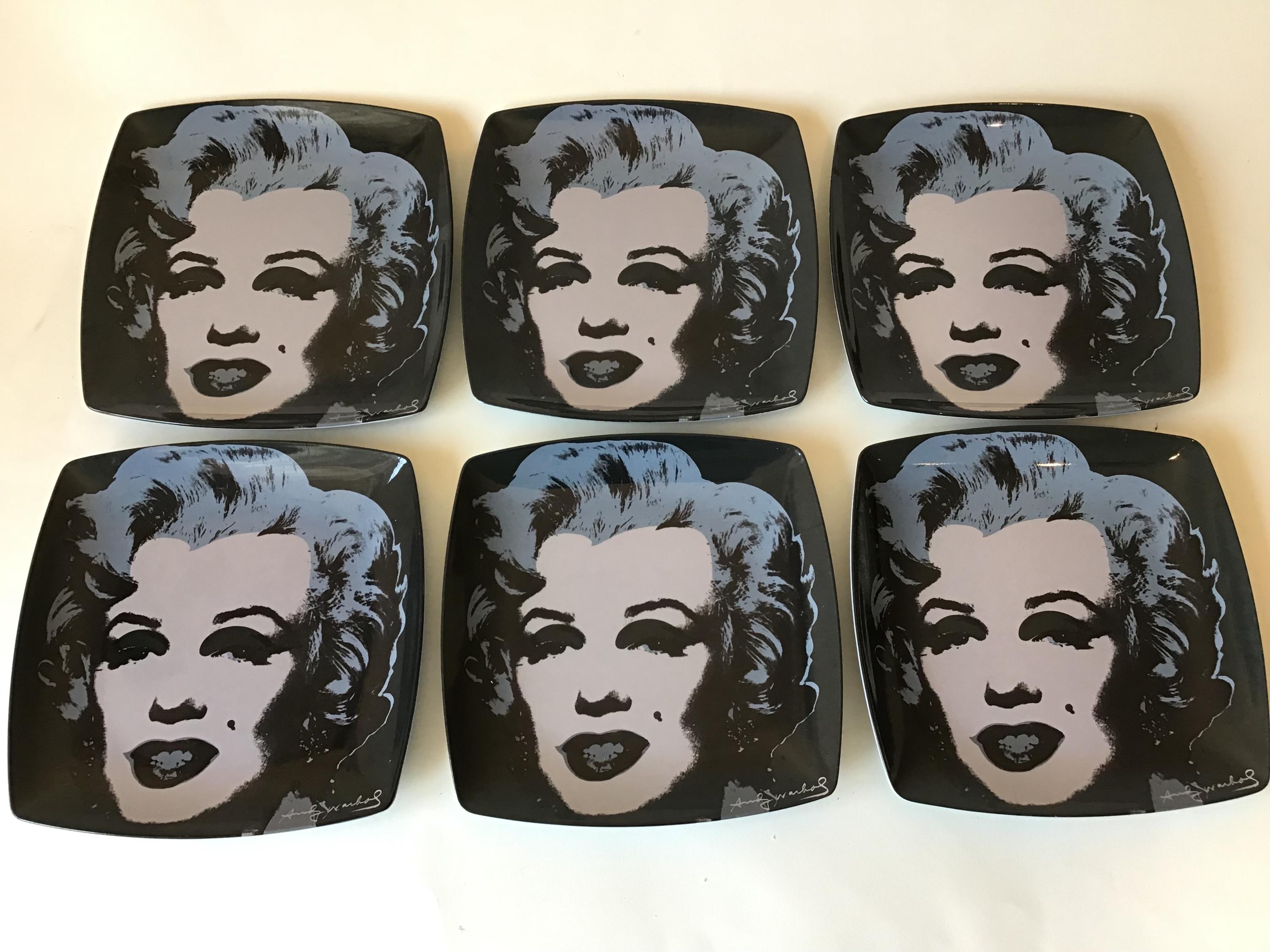 Marilyn Monroe Andy Warhol Plates - Etsy