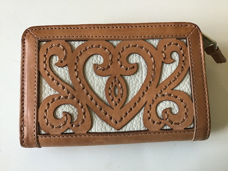 Brighton Bags Beautiful Leather Genoa White and Natural Wallet bild 1