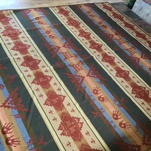 Vintage Pendleton Rock Art Wool Blanket Southwestern Design 118