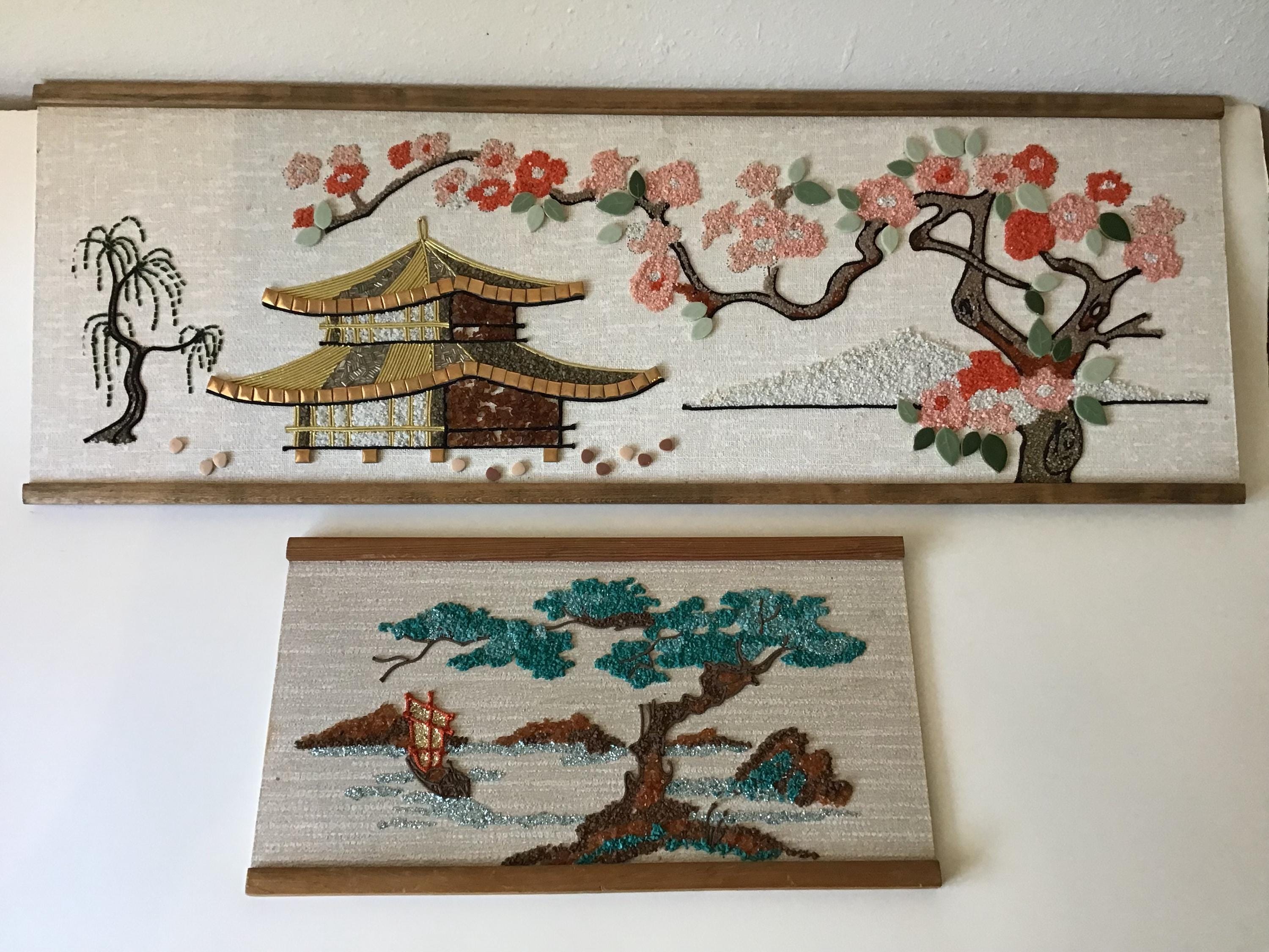 ヴィンテージグラベルアート壁掛け２個セット Gravel Art Kit Vintage - Etsy