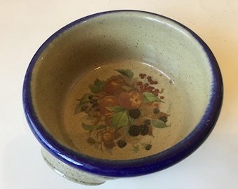 Beautiful Vintage Monroe Salt Works Pottery 8 1/2 Inch Vegetable
