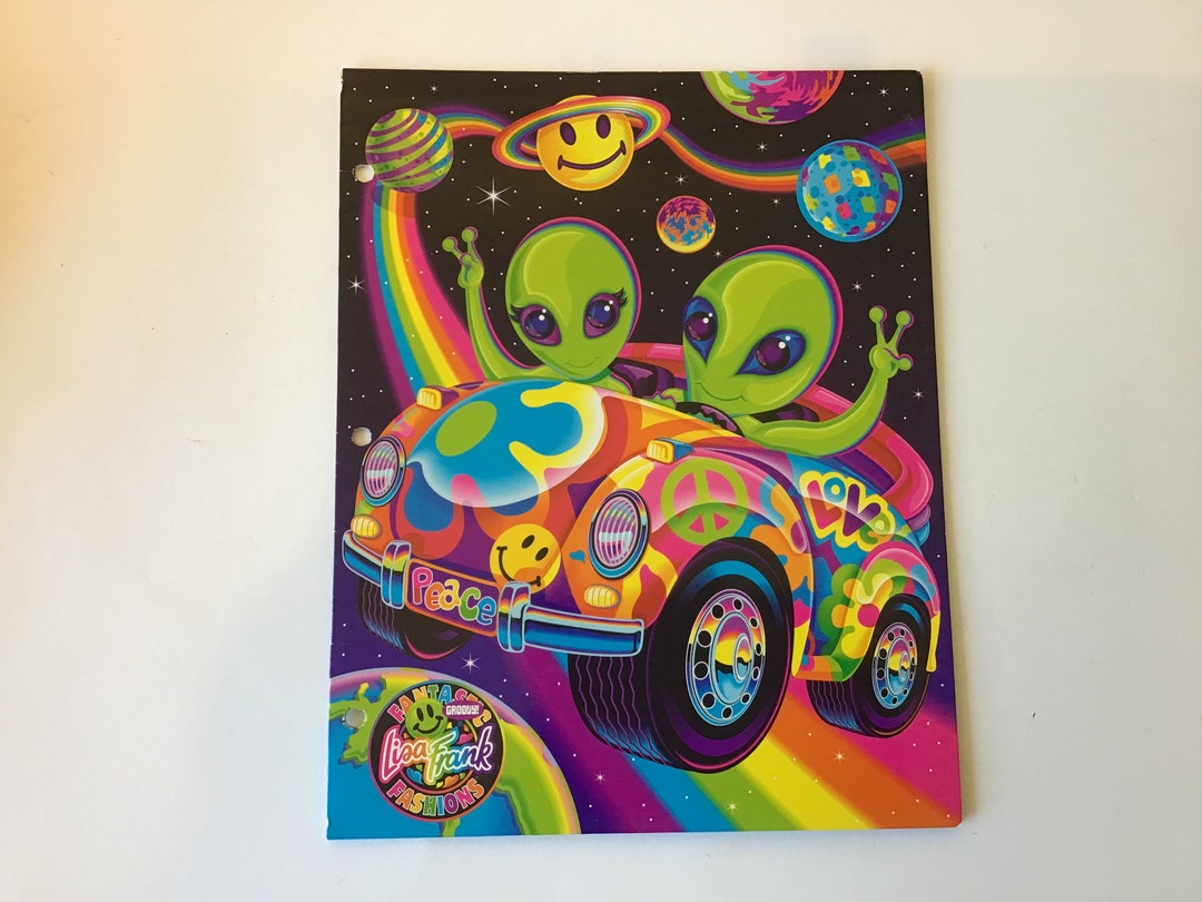 Vintage Lisa Frank Aliens Zoomer and Zorbit 3 Ring Binder - Etsy