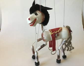Vintage Pelham Puppet Marionette Horse Doll