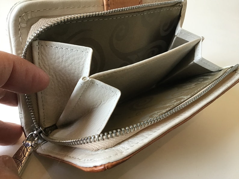 Brighton Bags Beautiful Leather Genoa White and Natural Wallet bild 2