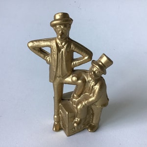 Vintage Mutt and Jeff Cartoon Strip Cast Iron Still Bank