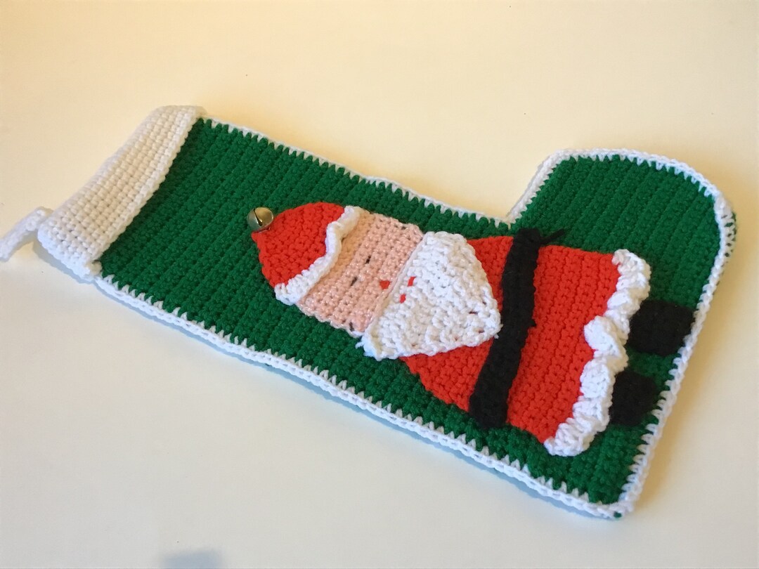 Homemade Knitted Christmas Stockings 