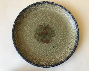 Beautiful Vintage Monroe Salt Works Pottery 8 1/2 Inch Vegetable