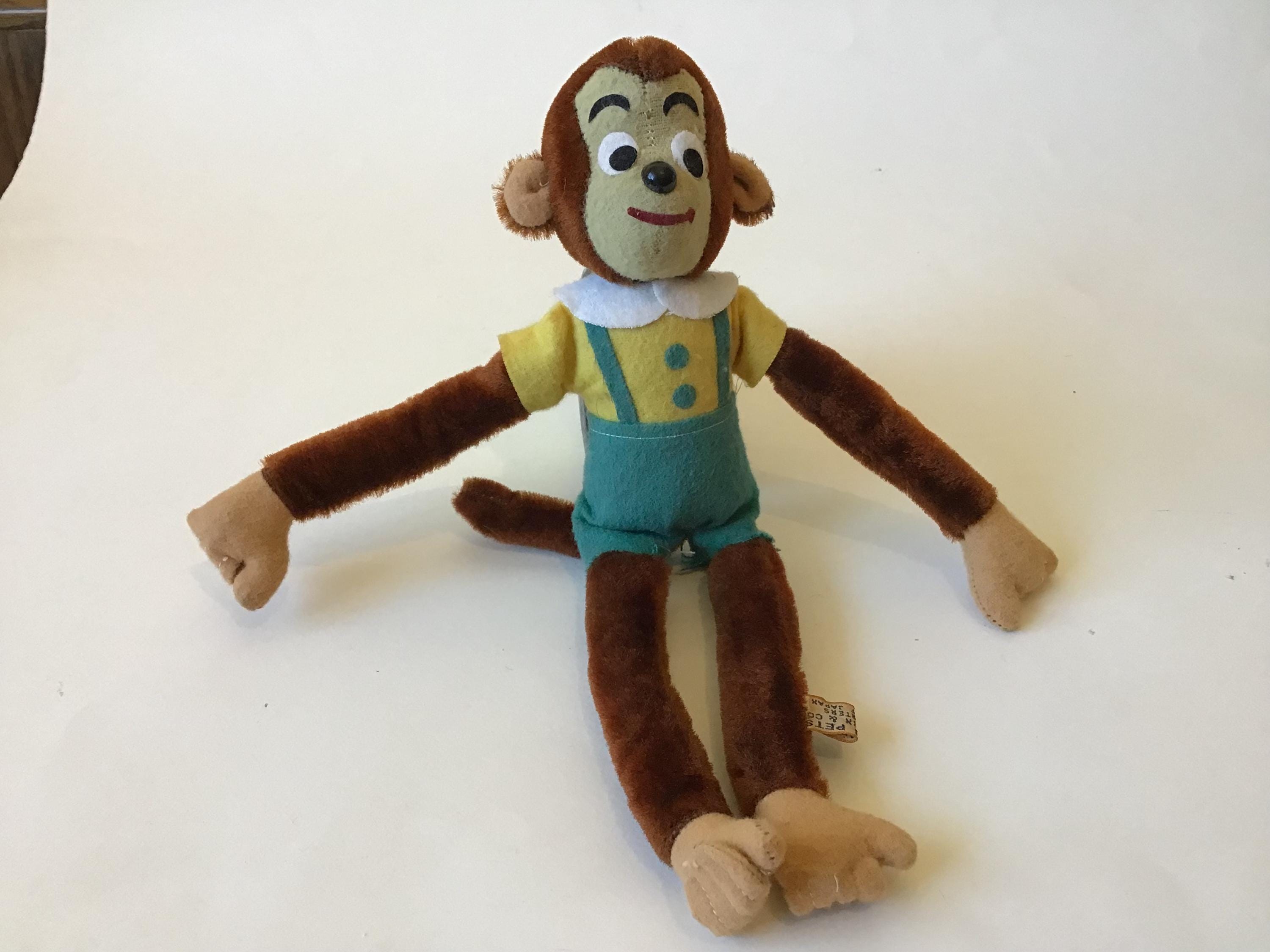 1960 Stuffed Monkey - Etsy