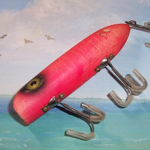 VINTAGE South Bend "Babe Bass Oreno" Wooden Fishing LURE #2