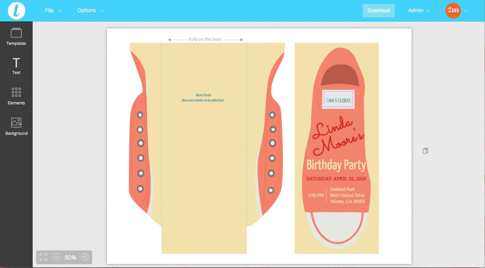 Birthday Invitation Printable Birthday Invitation - Etsy