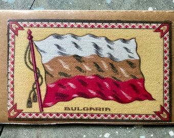 Felt or Flannel Cigar Flag - Bulgaria 1910