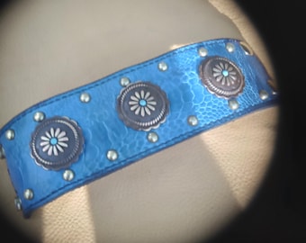 Handcrafted Exotic Ostrich wristband