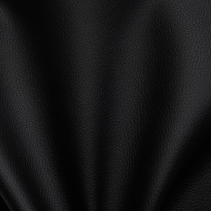 Black faux leather fabric | Ink small textured solid fake leather sheets | Vegan silicone leather