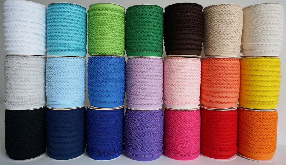 Double Fold Bias Tape multicolor bias tape Bias binding 12 in Bias Tape