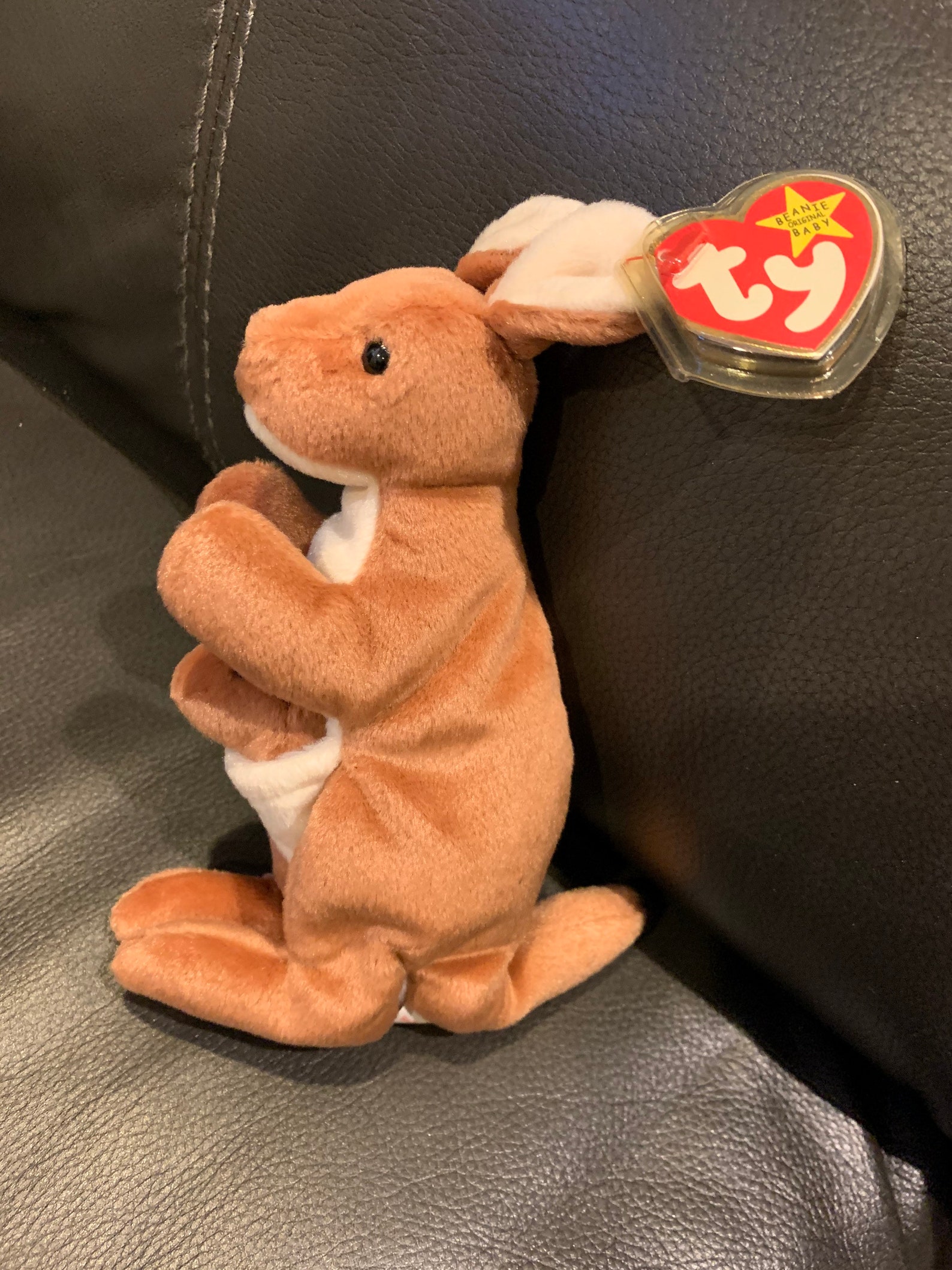 Rare Ty Kangaroo Beanie Baby Pouch Etsy