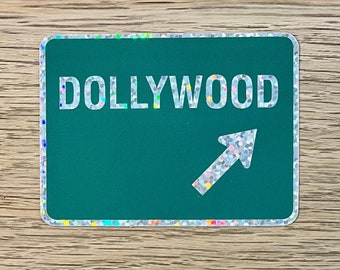 Dollywood Custom Glitter Sticker