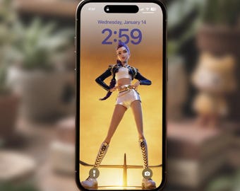 Kpop Huntrix Rumi Inspired iPhone Wallpaper Digital Download