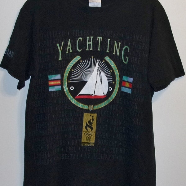 Vintage 1996 Yachting, Atlanta Olympic Games T-shirt, Savannah Georgia Yachting Tshirt