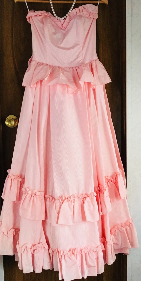 VTG 1970s Gunne Sax by Jessica McClintock Pink Pro