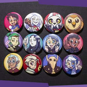 Owl House Cartoon 1.5 Pinback Button Set
