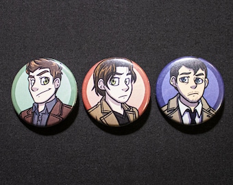 Supernatural TV 1.5 Pinback-knappset