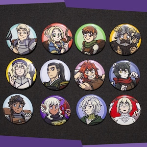 Delicious in Dungeon Anime 1.5 Pinback Button/Magnet Set