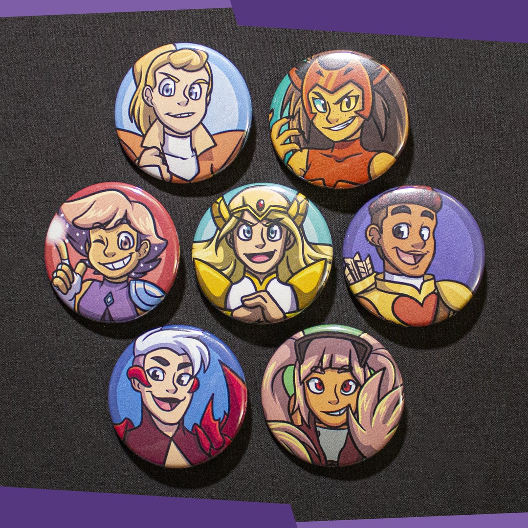 She-ra Cartoon 1.5 Pinback Button Set - Etsy