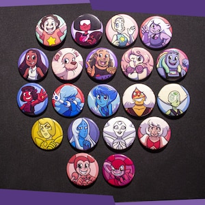 Steven Universe Cartoon 1.5 Pinback Button Set