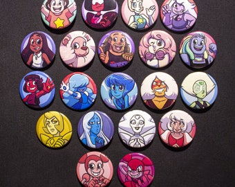 Steven Universe Cartoon 1.5 Pinback Button Set
