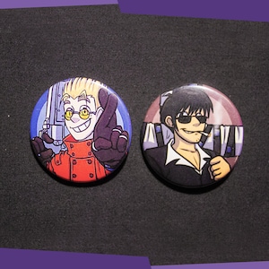 Trigun Anime 1.5 Pinback Button Set