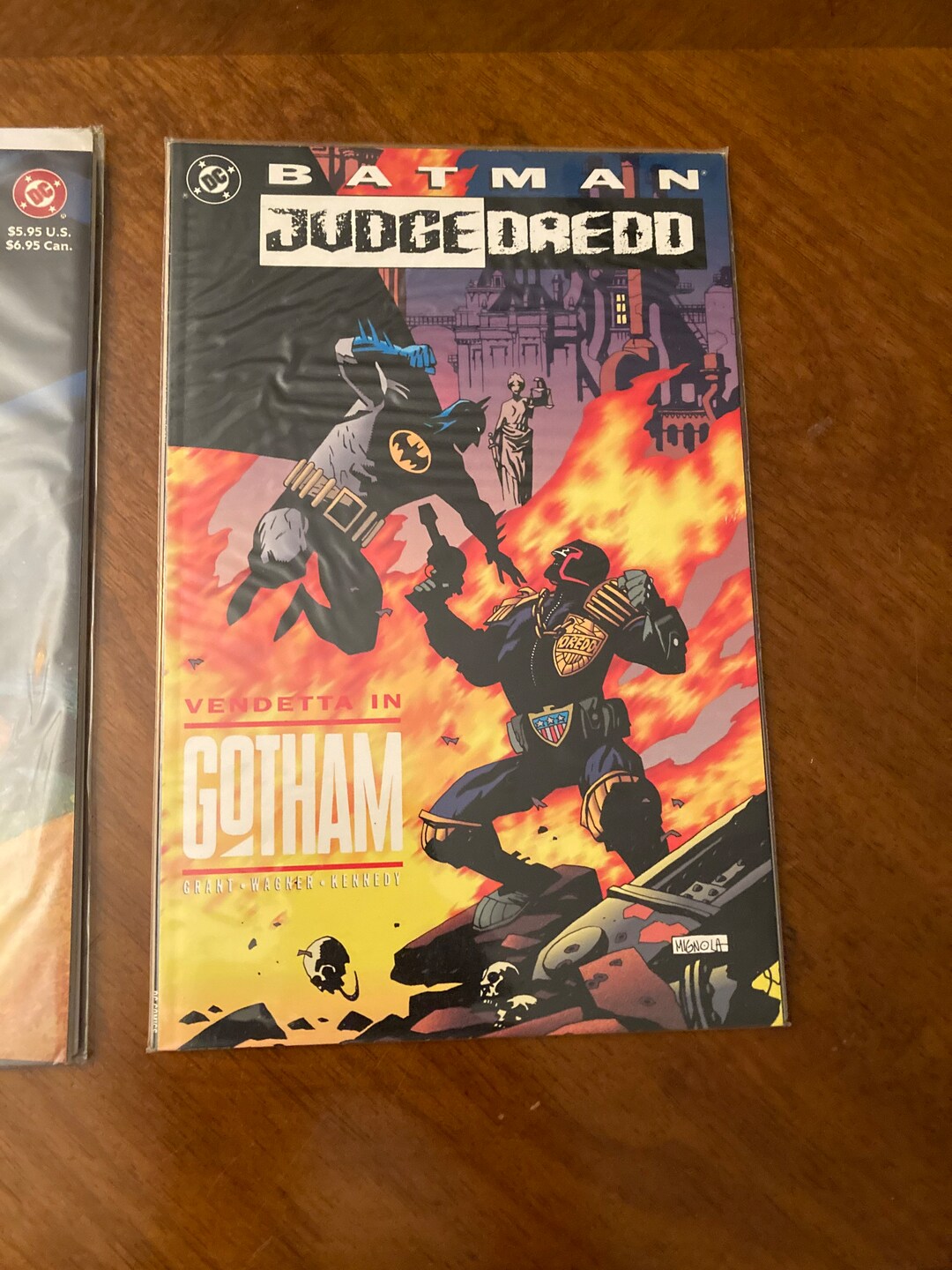 Batman Judge Dredd Graphic Novels 1991 & 1993 - Etsy