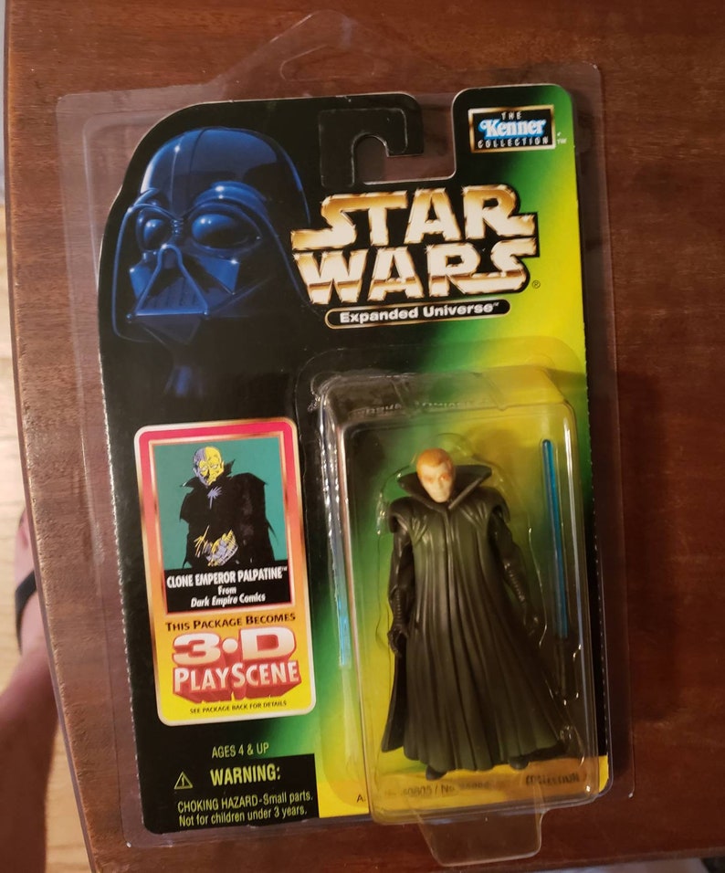 Star Wars Expanded Universe Clone Emperor Palpatine Star Wars Action Figure MOC With Star Case