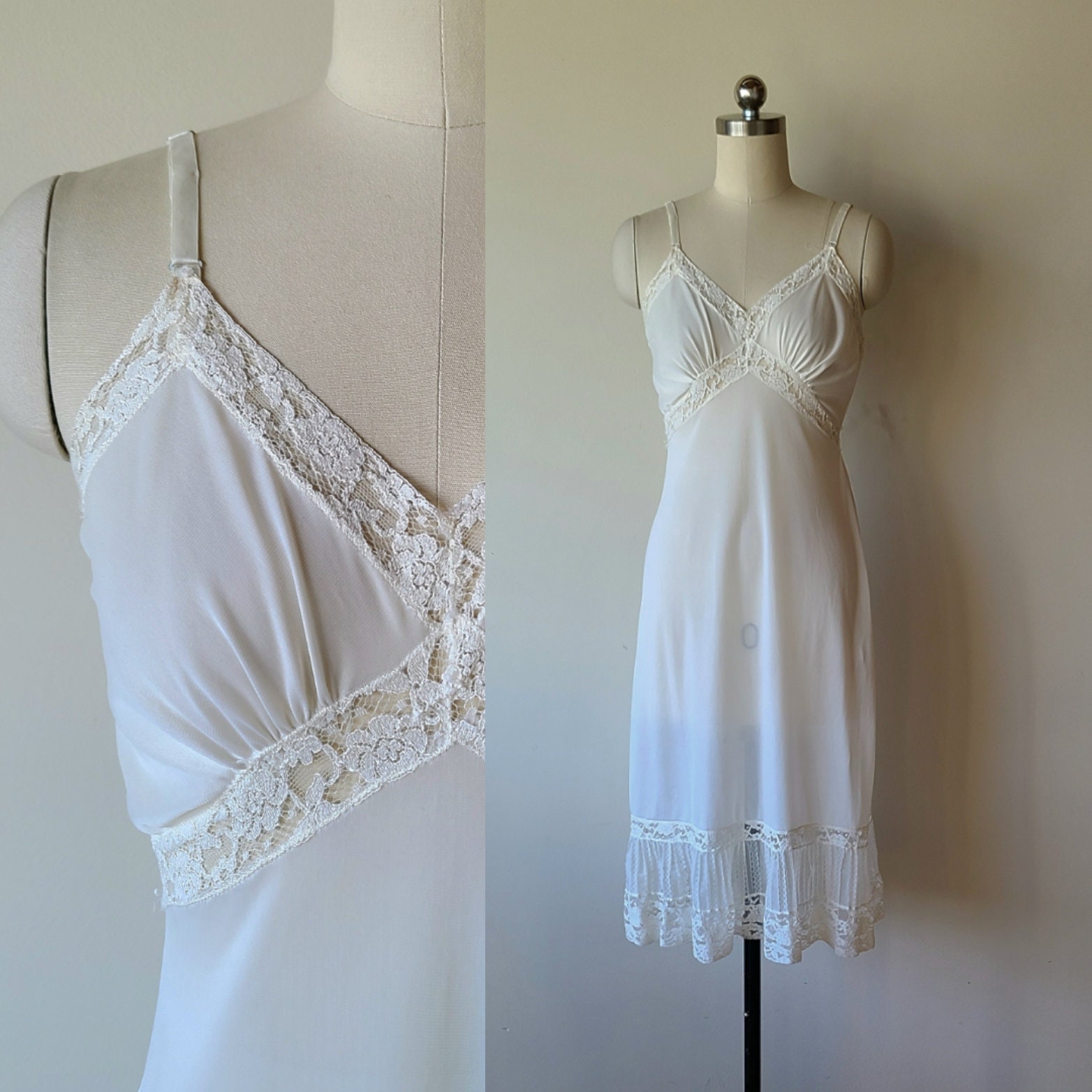 Lastinch White Long Slip Camisole