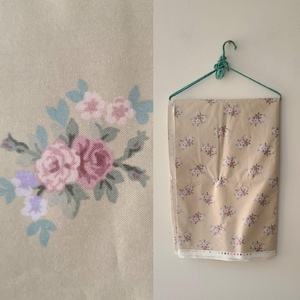 2 7/8 yards Laura Ashley fabric/  chinz floral 100% cotton printed in the Holland  / 1989 Laura Ashley chintz