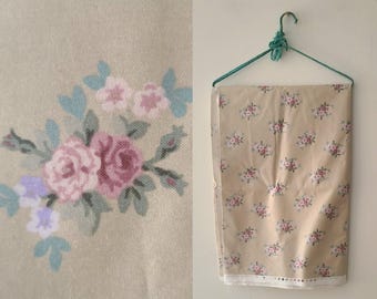 2 7/8 yards Laura Ashley fabric/  chinz floral 100% cotton printed in the Holland  / 1989 Laura Ashley chintz