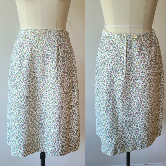 60's skirt suit / Cos Cob calico floral  preppy s… - image 8