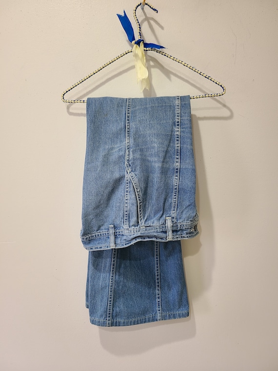 70s Faded Glory Jeans / light wash  bell bottom j… - image 5