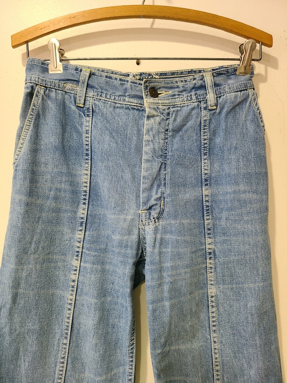 70s Faded Glory Jeans / light wash  bell bottom j… - image 6
