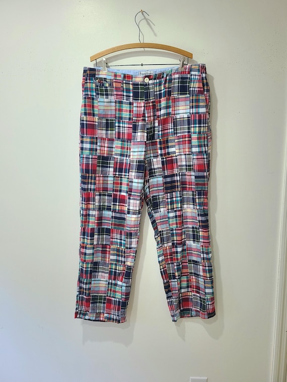 Vintage Rowing Blazer's brand patchwork madras pa… - image 2