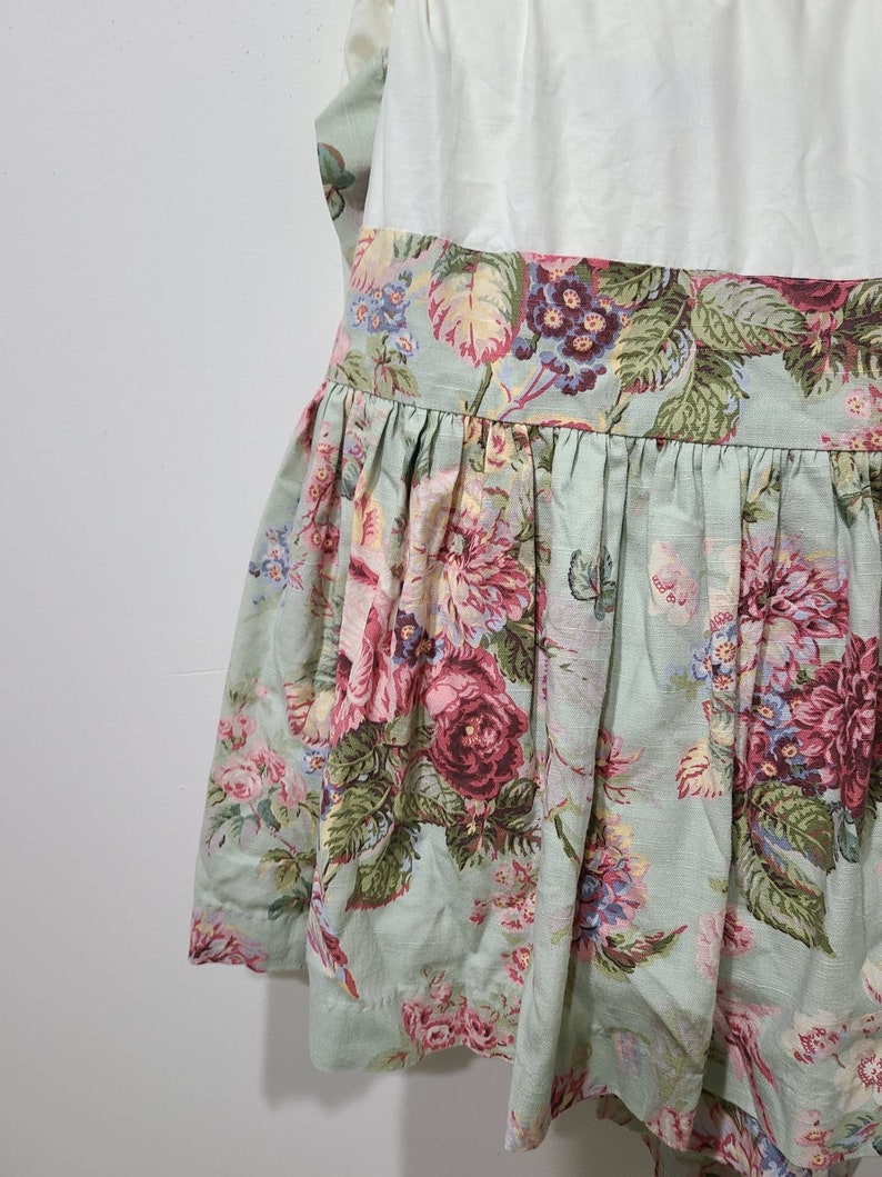 Laura Ashley Twin Dust Ruffle/ English Country Rose Print Etsy