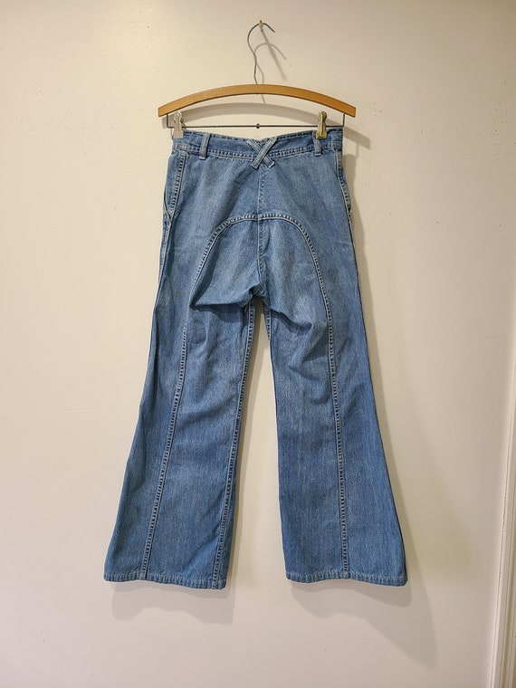 70s Faded Glory Jeans / light wash  bell bottom j… - image 3