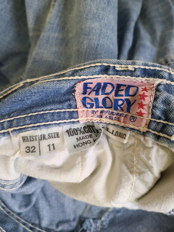 70s Faded Glory Jeans / light wash  bell bottom j… - image 9