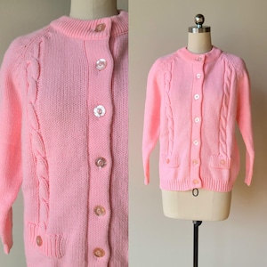 Vintage 70s Jantzen Red Polyester Cardigan Sweater Mens Sz L
