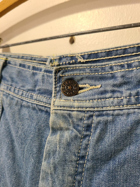 70s Faded Glory Jeans / light wash  bell bottom j… - image 8