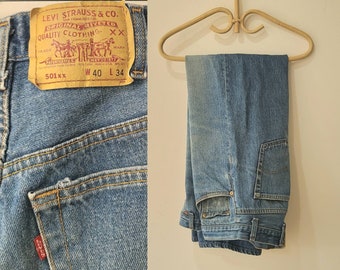 RESERVED!!! 80s Levi's 501 Shrink to Fit Denim Indigo Jeans