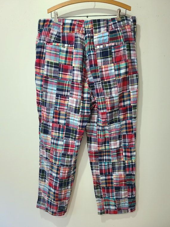 Vintage Rowing Blazer's brand patchwork madras pa… - image 3