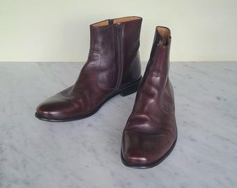 Mid Calf Gold Green Logo Rare ROYAL IMPERIAL FLORSHEIM Boots  display picture 2