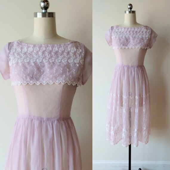 Lavender Sheer Dress