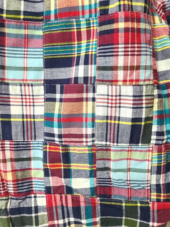 Vintage Rowing Blazer's brand patchwork madras pa… - image 7
