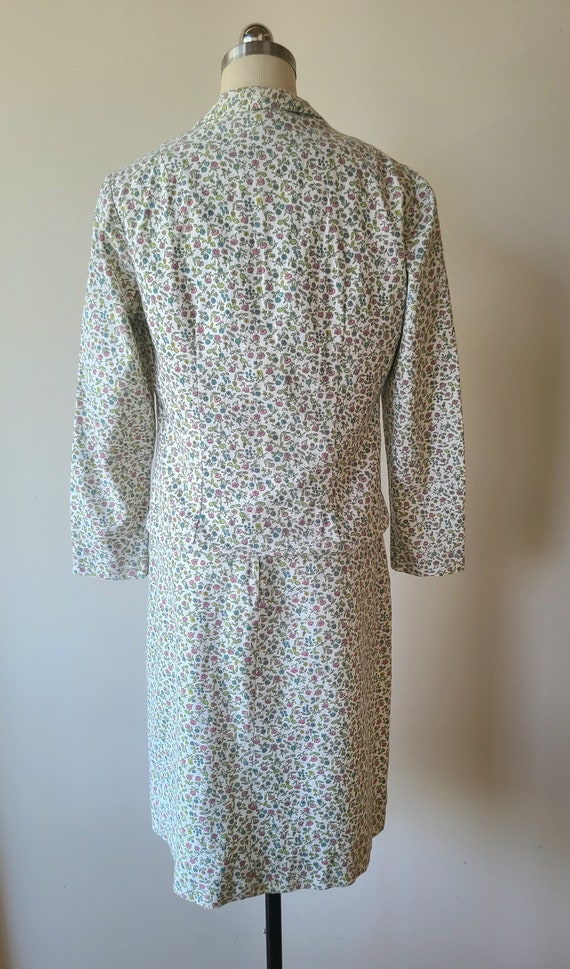 60's skirt suit / Cos Cob calico floral  preppy s… - image 6